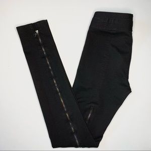 Vintage BCBGMaxAzria Black Mid Rise Legging w/ Back Leg Zippers
